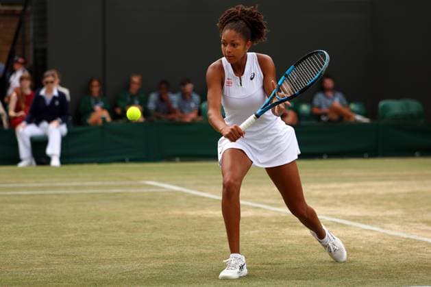 Mandatory Credit: Photo by Ella Ling Shutterstock (14006843d) Ranah Akua Stoiber during her Girls Singles quarter final match Wimbledon Tennis Championships, Day 11, The All England Lawn Tennis and Croquet Club, London, UK - 13 Jul 2023 Wimbledon Tennis Championships, Day 11, The All England Lawn Tennis and Croquet Club, London, UK - 13 Jul 2023  Copyright: xEllaxLing Shutterstockx 14006843d