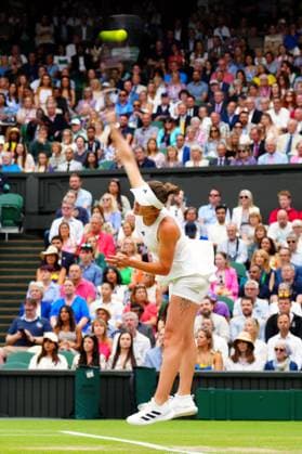 Mandatory Credit: Photo by Javier Garcia Shutterstock (14006845n) Elina Svitolina during her semi final match Wimbledon Tennis Championships, Day 11, The All England Lawn Tennis and Croquet Club, London, UK - 13 Jul 2023 Wimbledon Tennis Championships, Day 11, The All England Lawn Tennis and Croquet Club, London, UK - 13 Jul 2023  Copyright: xJavierxGarcia Shutterstockx 14006845n