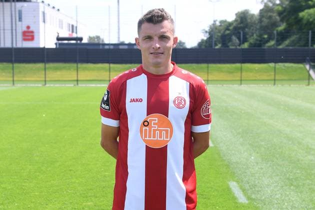 Rot-Weiss Essen; 3.Liga, Porträttermin 2023 2024 Thomas Eisfeld; Rot-Weiss Essen; 3. Liga, Porträttermin 2023 2024