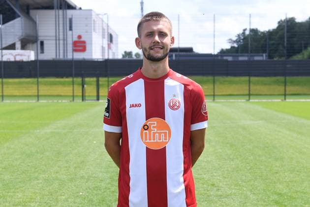 Rot-Weiss Essen; 3.Liga, Porträttermin 2023 2024 Torben Müsel; Rot-Weiss Essen; 3. Liga, Porträttermin 2023 2024