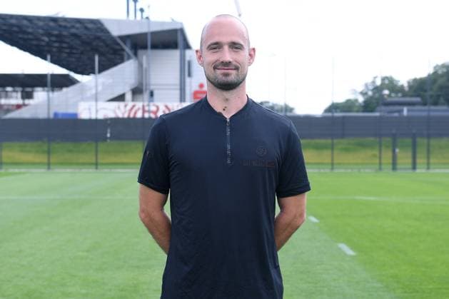 Rot-Weiss Essen; 3.Liga, Porträttermin 2023 2024 Lars Fleischer ( Co-Trainer ); Rot-Weiss Essen; 3. Liga, Porträttermin 2023 2024