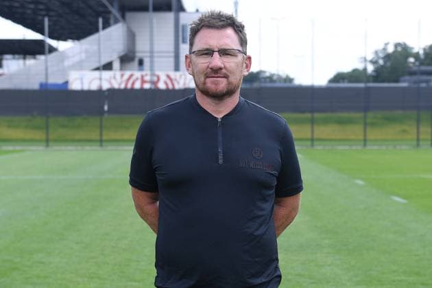 Rot-Weiss Essen; 3.Liga, Porträttermin 2023 2024 Paul Freier ( Co-Trainer ); Rot-Weiss Essen; 3. Liga, Porträttermin 2023 2024