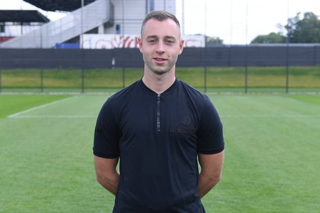 Rot-Weiss Essen; 3.Liga, Porträttermin 2023 2024 Aaron Beißwenger ( Videoanalyst ); Rot-Weiss Essen; 3. Liga, Porträttermin 2023 2024