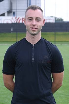 Rot-Weiss Essen; 3.Liga, Porträttermin 2023 2024 Aaron Beißwenger ( Videoanalyst ); Rot-Weiss Essen; 3. Liga, Porträttermin 2023 2024