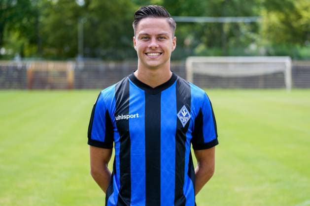 Minos Gouras; SV Waldhof Mannheim; 3.Liga, Porträttermin 2023 2024