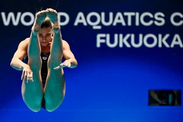 Sport Themen der Woche KW28 Elena Bertocchi of Italy competes in the during the 20th World Aquatics Championships at the Fukuoka Prefectural Pool in Fukuoka (Japan), July 14th, 2023. AndreaXMasini