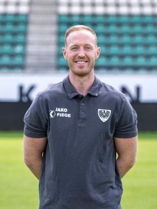 Co-Trainer Louis Cordes; SC Preußen Münster 06; 3.Liga, Porträttermin 2023 2024, Copyright: xDavidxInderliedx