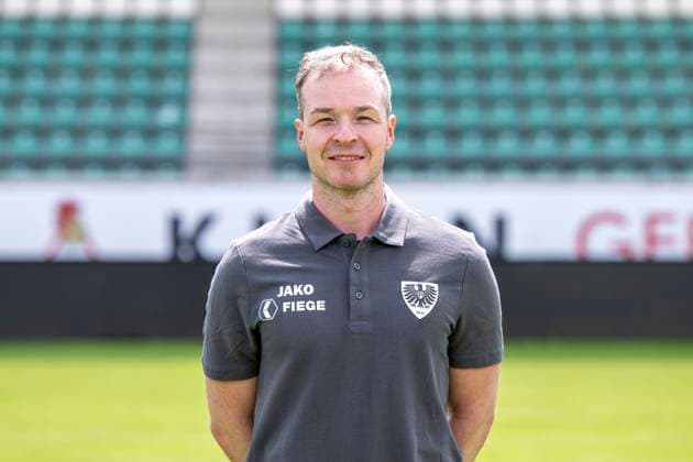 Physiotherapeut Matthias Sieme; SC Preußen Münster 06; 3.Liga, Porträttermin 2023 2024, Copyright: xDavidxInderliedx