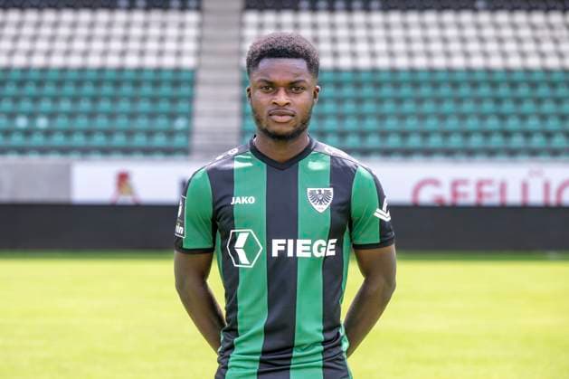 Daniel Kyerewaa; SC Preußen Münster 06; 3.Liga, Porträttermin 2023 2024, Copyright: xDavidxInderliedx