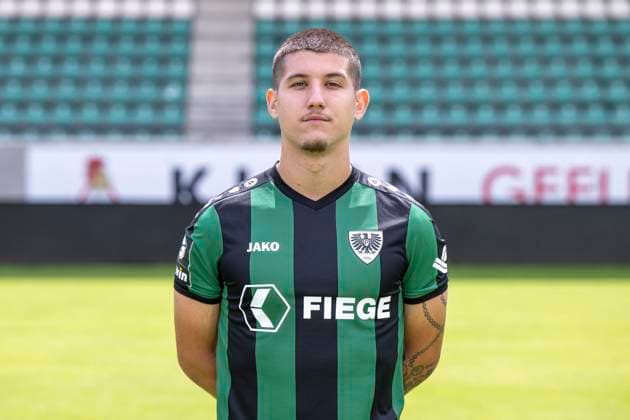 Darius Ghindovean; SC Preußen Münster 06; 3.Liga, Porträttermin 2023 2024, Copyright: xDavidxInderliedx