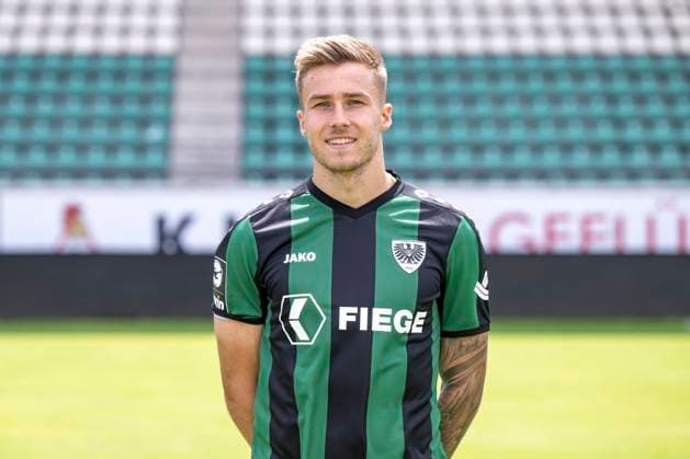 Joel Grodowski; SC Preußen Münster 06; 3.Liga, Porträttermin 2023 2024, Copyright: xDavidxInderliedx