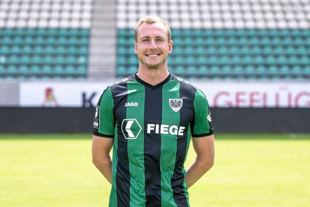 Simon Scherder; SC Preußen Münster 06; 3.Liga, Porträttermin 2023 2024, Copyright: xDavidxInderliedx