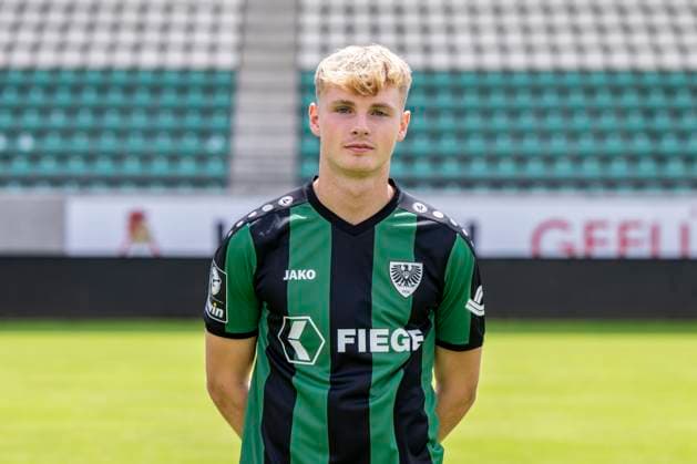 Marvin Benjamins; SC Preußen Münster 06; 3.Liga, Porträttermin 2023 2024, Copyright: xDavidxInderliedx