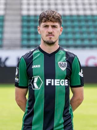 Dominik Schad; SC Preußen Münster 06; 3.Liga, Porträttermin 2023 2024, Copyright: xDavidxInderliedx