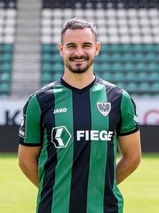 Sebastian Mrowca; SC Preußen Münster 06; 3.Liga, Porträttermin 2023 2024, Copyright: xDavidxInderliedx