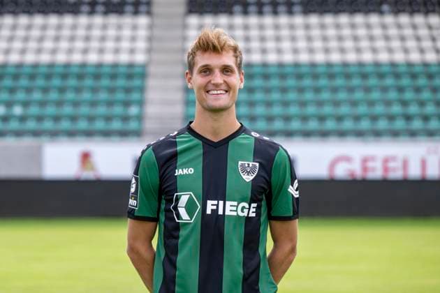 Lukas Frenkert; SC Preußen Münster 06; 3.Liga, Porträttermin 2023 2024, Copyright: xDavidxInderliedx