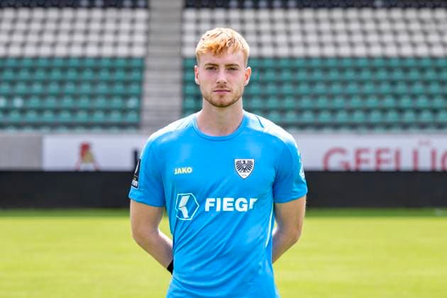 Roman Schabbing; SC Preußen Münster 06; 3.Liga, Porträttermin 2023 2024, Copyright: xDavidxInderliedx