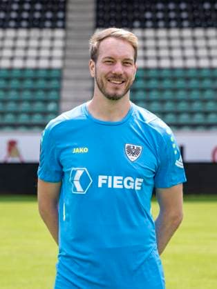Maximilian Schulze Niehues; SC Preußen Münster 06; 3.Liga, Porträttermin 2023 2024, Copyright: xDavidxInderliedx