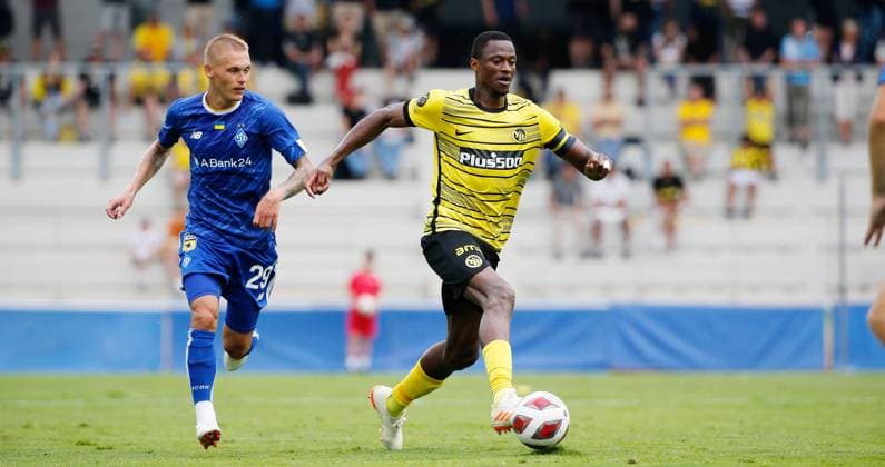 Young Boys - Dinamo Kiew Mohamed Ali Camara (Young Boys) 12.07. 2023 Tissot Arena Biel , SCHWEIZ , Saison 2023 2024 Fussball Herren Testspiel BSC Young Boys Bern - Dinamo Kiew Mohamed Ali Camara (Young Boys)