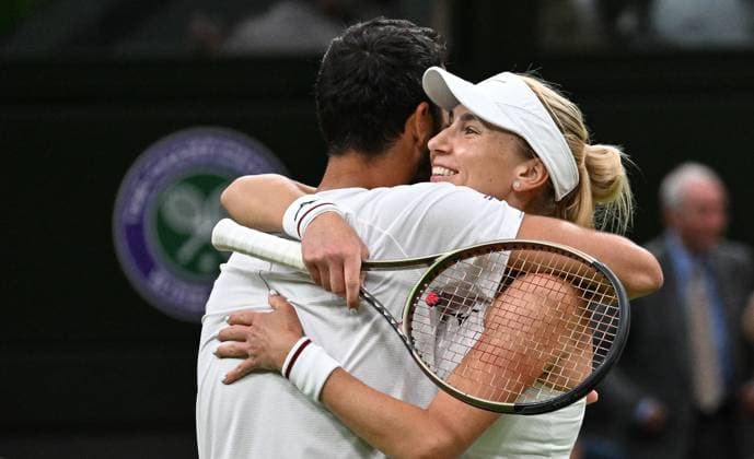 2023 Wimbledon Mixed Final Winner : Mate Pavic (CRO) Lyudmyla Kichenok (UKR)