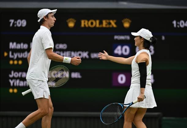 2023 Wimbledon Mixed Final Runnerup : Joran Vliegen (BEL) Xu Yifan (CHN)
