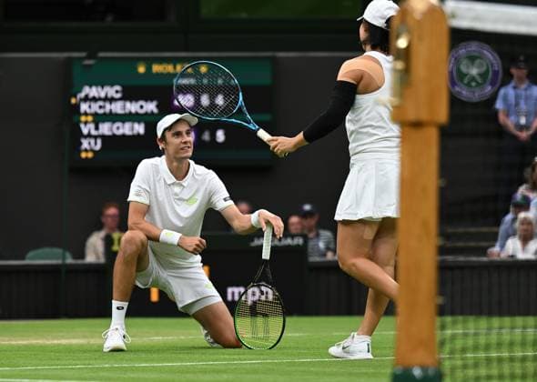 2023 Wimbledon Mixed Final Runnerup : Joran Vliegen (BEL) Xu Yifan (CHN)
