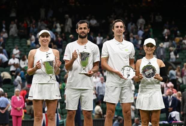 2023 Wimbledon Mixed Final Winner : Mate Pavic (CRO) Lyudmyla Kichenok (UKR)