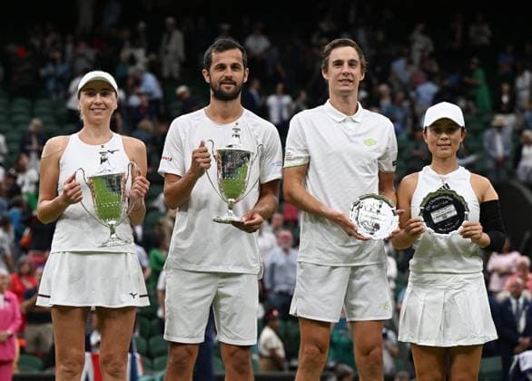 2023 Wimbledon Mixed Final Winner : Mate Pavic (CRO) Lyudmyla Kichenok (UKR)