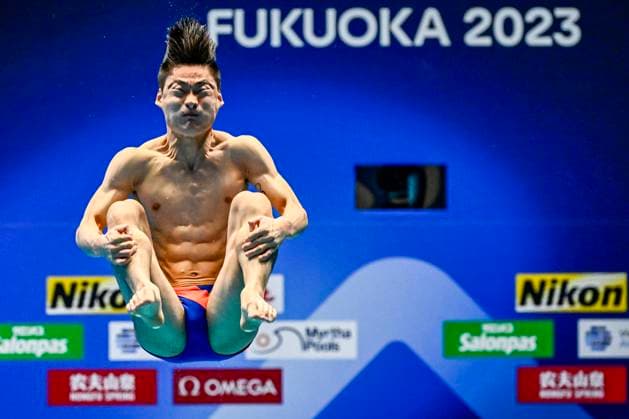 Sport Themen der Woche KW28 Sport Bilder des Tages Yeongtaek Kim of South Korea competes in the 1m Men s Springboard Preliminary during the 20th World Aquatics Championships at the Fukuoka Prefectural Pool in Fukuoka (Japan), July 14th, 2023. AndreaXMasini