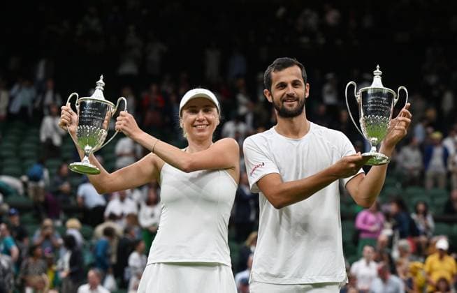 2023 Wimbledon Mixed Final Winner : Mate Pavic (CRO) Lyudmyla Kichenok (UKR)