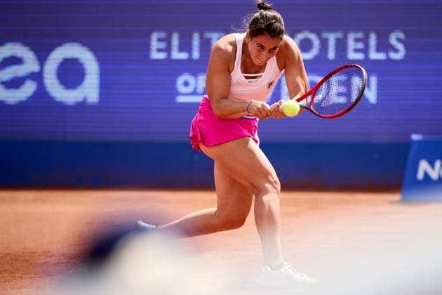 BÅSTAD 20230714 Emma Navarro, USA i semifinalen under tennisturneringen Nordea Open i Bastad. BÅSTAD SVERIGE Tennis x11830x