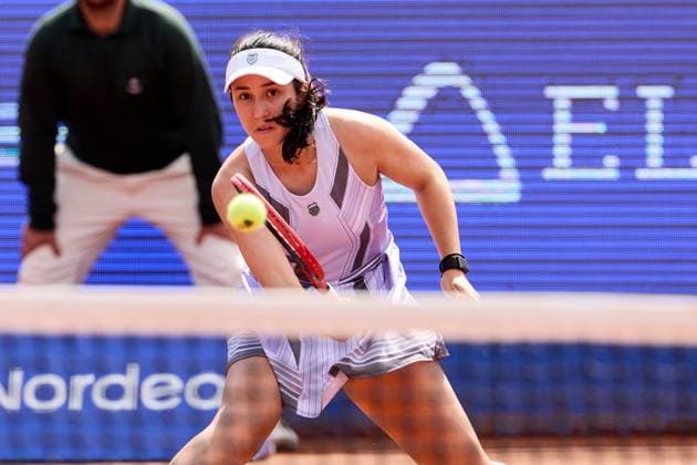 BÅSTAD 20230714 Louisa Chirico, USA i semifinalen under tennisturneringen Nordea Open i Bastad. BÅSTAD SVERIGE Tennis x11830x