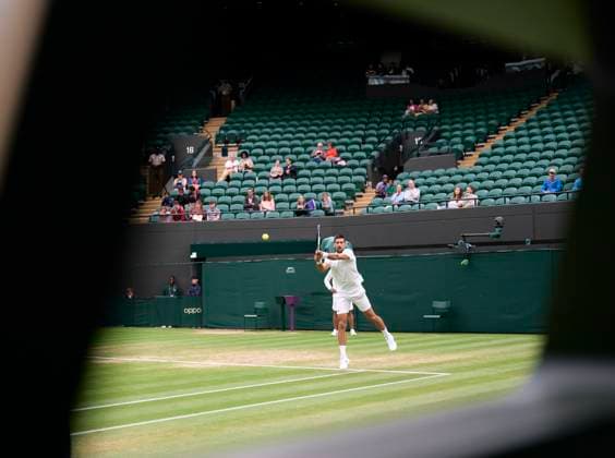 2023 Wimbledon Championships Novak Djokovic (SRB), who always plays on Centre Court, in a practice session on Number One court in advance of the mens™ semi finals on Day 12 at the 2023 Wimbledon Championships at the All England Club, London, UK, 14 July 2023, Credit:Peter van den Berg Avalon United Kingdom, England, London, All England Lawn Tennis and Croquet Club  Copyright: xPeterxvanxdenxBergx xAvalonx 0789051155
