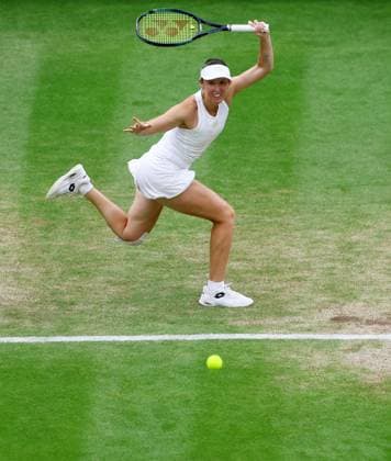 Mandatory Credit: Photo by Kieran McManus Shutterstock (14009604q) Storm Hunter of Australia in action during her Ladies Doubles Semi Final match. Wimbledon Tennis Championships, Day 12, The All England Lawn Tennis and Croquet Club, London, UK - 14 Jul 2023 Wimbledon Tennis Championships, Day 12, The All England Lawn Tennis and Croquet Club, London, UK - 14 Jul 2023  Copyright: xKieranxMcManus Shutterstockx 14009604q