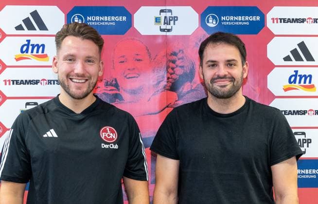 14.07.2023 - 1. FC Nürnberg Nuernberg Frauen Clubfrauen FCN Club - Medientermin - Pressekonferenz Trainervorstellung - DaEn - xdaxenx - Thomas Oostendorp ( Trainer 1. FC Nürnberg FCN ) Osman Cankaya (Sportlicher Leiter 1. FC Nürnberg FCN )