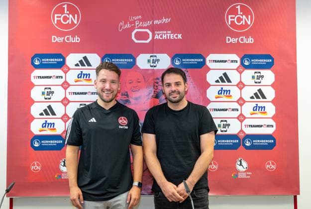 14.07.2023 - 1. FC Nürnberg Nuernberg Frauen Clubfrauen FCN Club - Medientermin - Pressekonferenz Trainervorstellung - DaEn - xdaxenx - Thomas Oostendorp ( Trainer 1. FC Nürnberg FCN ) Osman Cankaya (Sportlicher Leiter 1. FC Nürnberg FCN )