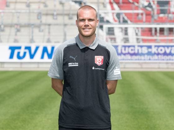 Teampraesentation Halle 3. Liga Hallescher FC, 3. Liga, Porträttermin 2023 2024, Halle, 13.07.2021, Leuna-Chemie-Stadion, Fussball , Im Bild: Chefscout Fabio Leutenecker ,