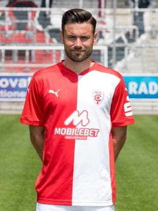Teampraesentation Halle 3. Liga Hallescher FC, 3. Liga, Porträttermin 2023 2024, Halle, 13.07.2021, Leuna-Chemie-Stadion, Fussball , Im Bild: Niklas Kreuzer ,