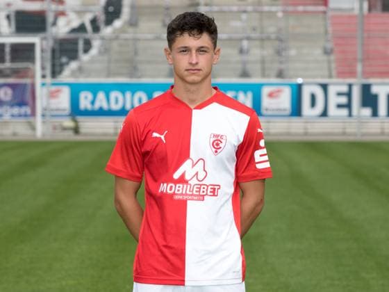 Teampraesentation Halle 3. Liga Hallescher FC, 3. Liga, Porträttermin 2023 2024, Halle, 13.07.2021, Leuna-Chemie-Stadion, Fussball , Im Bild: Lucas Halangk ,