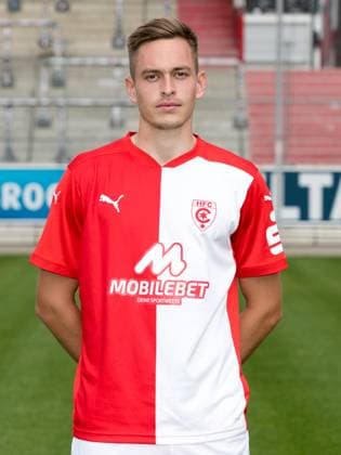 Teampraesentation Halle 3. Liga Hallescher FC, 3. Liga, Porträttermin 2023 2024, Halle, 13.07.2021, Leuna-Chemie-Stadion, Fussball , Im Bild: Aljaz Casar ,