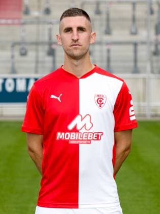 Teampraesentation Halle 3. Liga Hallescher FC, 3. Liga, Porträttermin 2023 2024, Halle, 13.07.2021, Leuna-Chemie-Stadion, Fussball , Im Bild: Alexander Winkler ,
