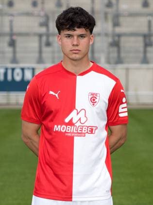 Teampraesentation Halle 3. Liga Hallescher FC, 3. Liga, Porträttermin 2023 2024, Halle, 13.07.2021, Leuna-Chemie-Stadion, Fussball , Im Bild: Matthew Meier ,