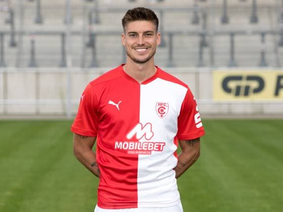 Teampraesentation Halle 3. Liga Hallescher FC, 3. Liga, Porträttermin 2023 2024, Halle, 13.07.2021, Leuna-Chemie-Stadion, Fussball , Im Bild: Andor Bolyki ,