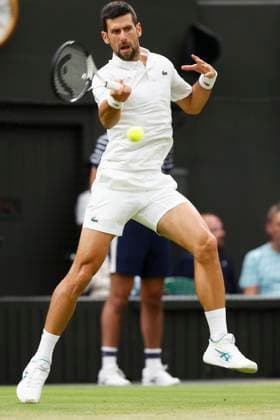 Novak Djokovic (SRB) Herren Einzel, Semi Final Copyright: xJuergenxHasenkopfx