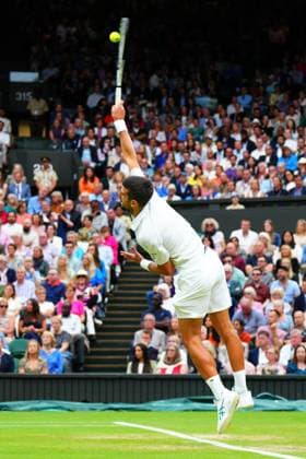 Mandatory Credit: Photo by Javier Garcia Shutterstock (14009601ce) Novak Djokovic during his semi final match Wimbledon Tennis Championships, Day 12, The All England Lawn Tennis and Croquet Club, London, UK - 14 Jul 2023 Wimbledon Tennis Championships, Day 12, The All England Lawn Tennis and Croquet Club, London, UK - 14 Jul 2023  Copyright: xJavierxGarcia Shutterstockx 14009601ce