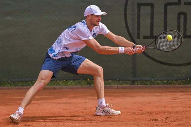 Yannick Hanfmann GER 14.07.2023 Tennis 1. Bundesliga Herren, TC Bredeney 1 vs TC Großhesselohe , Tennis Club Bredeney, Essen, NRW Germany