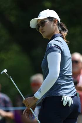 Dana Open Xiyu Janet Lin of China reacts after missing a putt on the 4th green during Day Two of the Dana Open at Highland Meadows Golf Club in Sylvania, Ohio USA, on Friday, July 14, 2023. Sylvania Ohio United States  Copyright: xJorgexLemusx originalFilename:lemus-danaopen230714_npV5i.jpg