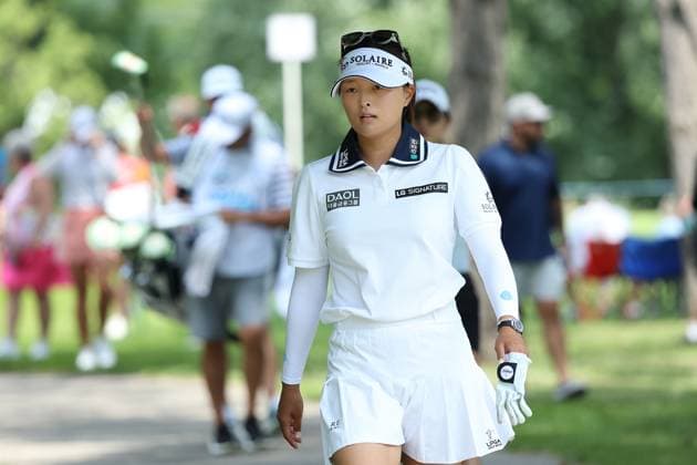 Dana Open Yin Young Ko of Republic of Korea walks toward the second hole during Day Two of the Dana Open at Highland Meadows Golf Club in Sylvania, Ohio USA, on Friday, July 14, 2023. Sylvania Ohio United States  Copyright: xJorgexLemusx originalFilename:lemus-danaopen230714_npuQz.jpg