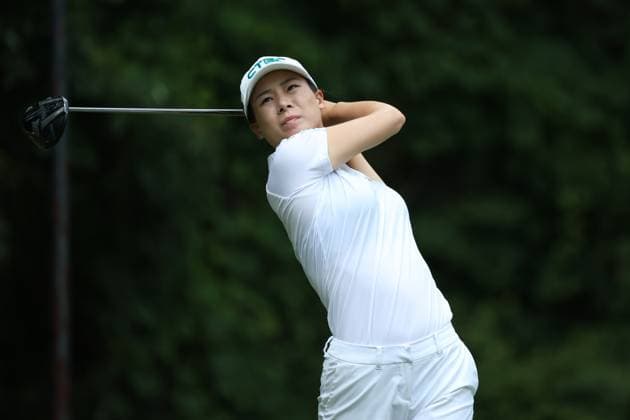 Dana Open Yu-Sang Hou of Chinese Taipei tees off on the 11th hole during Day Two of the Dana Open at Highland Meadows Golf Club in Sylvania, Ohio USA, on Friday, July 14, 2023. Sylvania Ohio United States  Copyright: xJorgexLemusx originalFilename:lemus-danaopen230714_np9uX.jpg