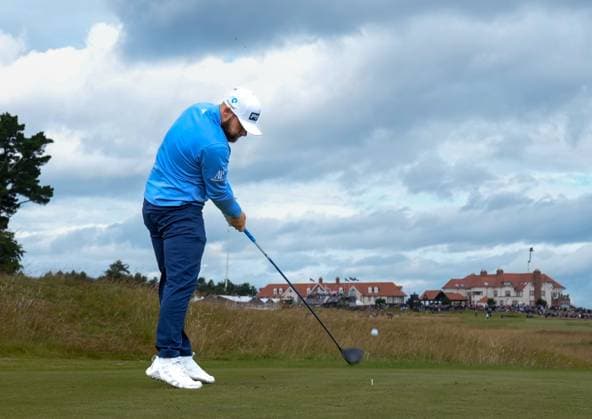 Mandatory Credit: Photo by Stuart Wallace Shutterstock (14003897i) Tyrell Hatton (ENG) plays his tee shot at the 2nd hole during the 3rd round. Genesis Scottish Open, Day Three, Golf, The Renaissance Club, North Berwick, UK - 15 Jul 2023 Genesis Scottish Open, Day Three, Golf, The Renaissance Club, North Berwick, UK - 15 Jul 2023  Copyright: xStuartxWallace Shutterstockx 14003897i